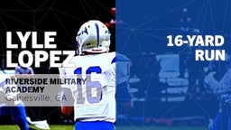 16-yard Run vs Georgia Military College 