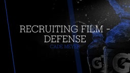 Recruiting Film - Defense