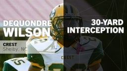 30-yard Interception vs Roberson 