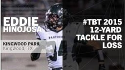 #TBT 2015: 12-yard Tackle for Loss vs Barbers Hill 