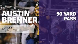 Austin Brenner's highlights 50 yard Pass vs Twinsburg 