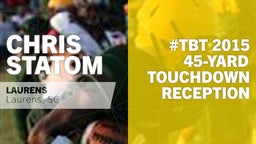 #TBT 2015: 45-yard Touchdown Reception vs Greenville