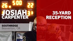 35-yard Reception vs Aloha 