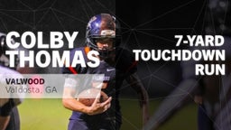 Colby Thomas's highlights 7-yard Touchdown Run vs Brookwood