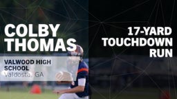 Colby Thomas's highlights 17-yard Touchdown Run vs Tiftarea Academy