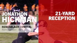 21-yard Reception vs Benton Central High