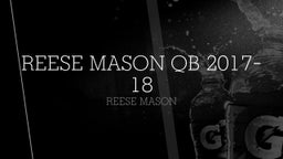 Reese Mason QB 2017-18