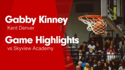 Game Highlights vs Skyview Academy 