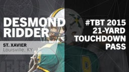 #TBT 2015: 21-yard Touchdown Pass vs Butler 