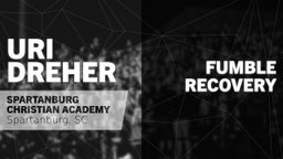  Fumble Recovery vs Thomas Sumter Academy
