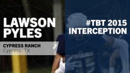 #TBT 2015:  Interception vs Cypress Ridge 