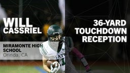 36-yard Touchdown Reception vs El Cerrito 