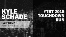#TBT 2015:  Touchdown Run vs Vermilion 