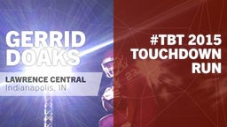 #TBT 2015:  Touchdown Run vs Center Grove 