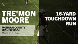 Tre'mon Moore's highlights 16-yard Touchdown Run vs Jackson County 