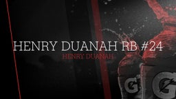 Henry Duanah RB #24