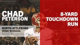 Chad Peterson's highlights 8-yard Touchdown Run vs Stoughton 