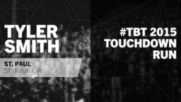 #TBT 2015:  Touchdown Run vs Willamina 
