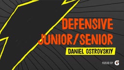 Defensive Junior/Senior Highlights Pt 2