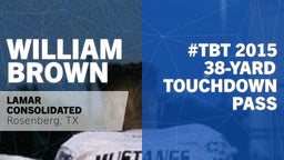 #TBT 2015: 38-yard Touchdown Pass vs Foster 