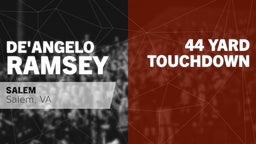 De'angelo Ramsey's highlights 44 yard Touchdown vs Amherst County High