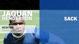 Jaquan Henderson's highlights  Sack vs Eastside 