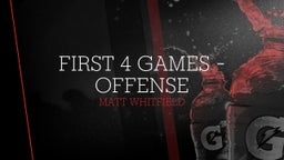first 4 games - offense 