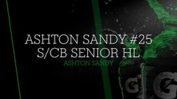 Ashton Sandy #25 S/CB Senior HL