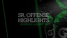 sr.  offense highlights 