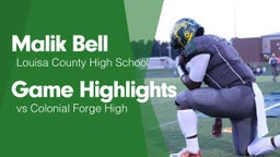 Game Highlights vs Colonial Forge High