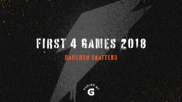 First 4 games 2018