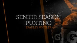 Senior Season Punting