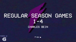 Regular Season Games 1-4