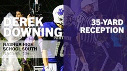 Derek Downing's highlights 35-yard Reception vs Pinkerton Academy