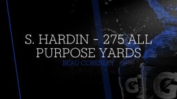 Beau Coberley's highlights S. Hardin - 275 All Purpose Yards