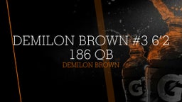 Demilon Brown #3 6’2 186 QB 