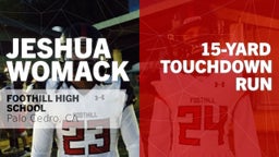 Jeshua Womack's highlights 15-yard Touchdown Run vs Shasta 