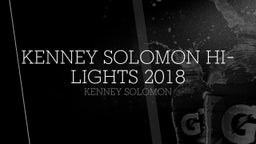 Kenney Solomon Hi-lights 2018