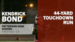 Kendrick Bond's highlights 44-yard Touchdown Run vs Livingston
