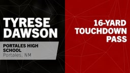 Tyrese Dawson's highlights 16-yard Touchdown Pass vs New Mexico Military Institute