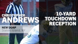 10-yard Touchdown Reception vs New Utrecht 