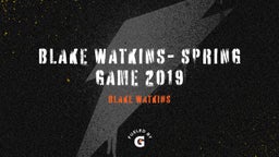 Blake Watkins's highlights Blake Watkins- Spring Game 2019