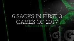 6 SACKS IN FIRST 3 GAMES OF 2017