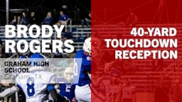 40-yard Touchdown Reception vs Springtown 