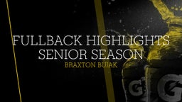 Fullback Highlights Senior Season