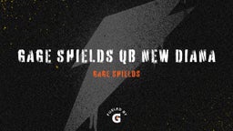 Gage Shields's highlights Gage Shields QB New Diana 