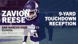 9-yard Touchdown Reception vs Otay Ranch High