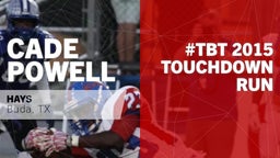 #TBT 2015:  Touchdown Run vs Bowie 