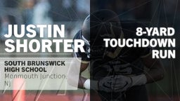 Justin Shorter's highlights 8-yard Touchdown Run vs Monroe Township 
