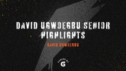 David Ugwoegbu Senior Highlights